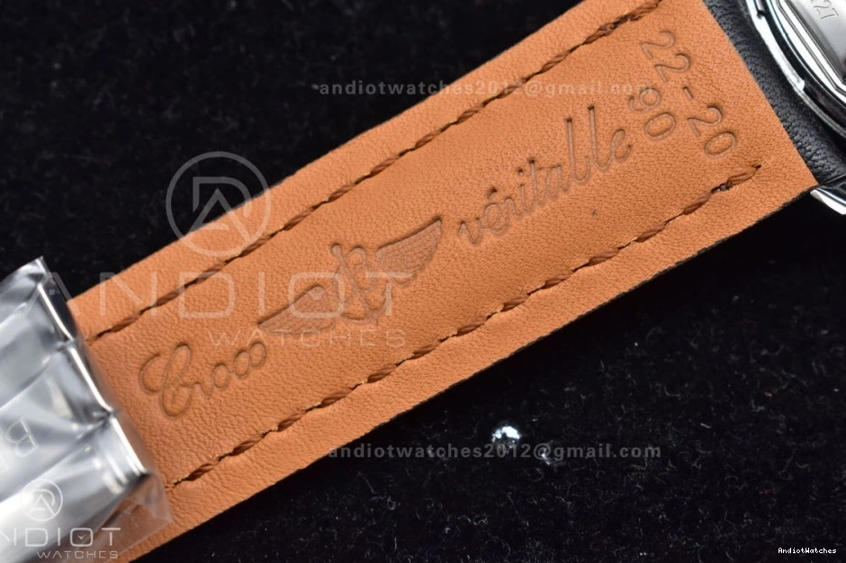 on Bracelet Navitimer 43mm BLS Black Edition 1 916 SS A Best Popular Dial Leather 1:1 0427